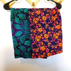 Lularoe M 3 lot bundle 2 skirts 1 dress Used great condition